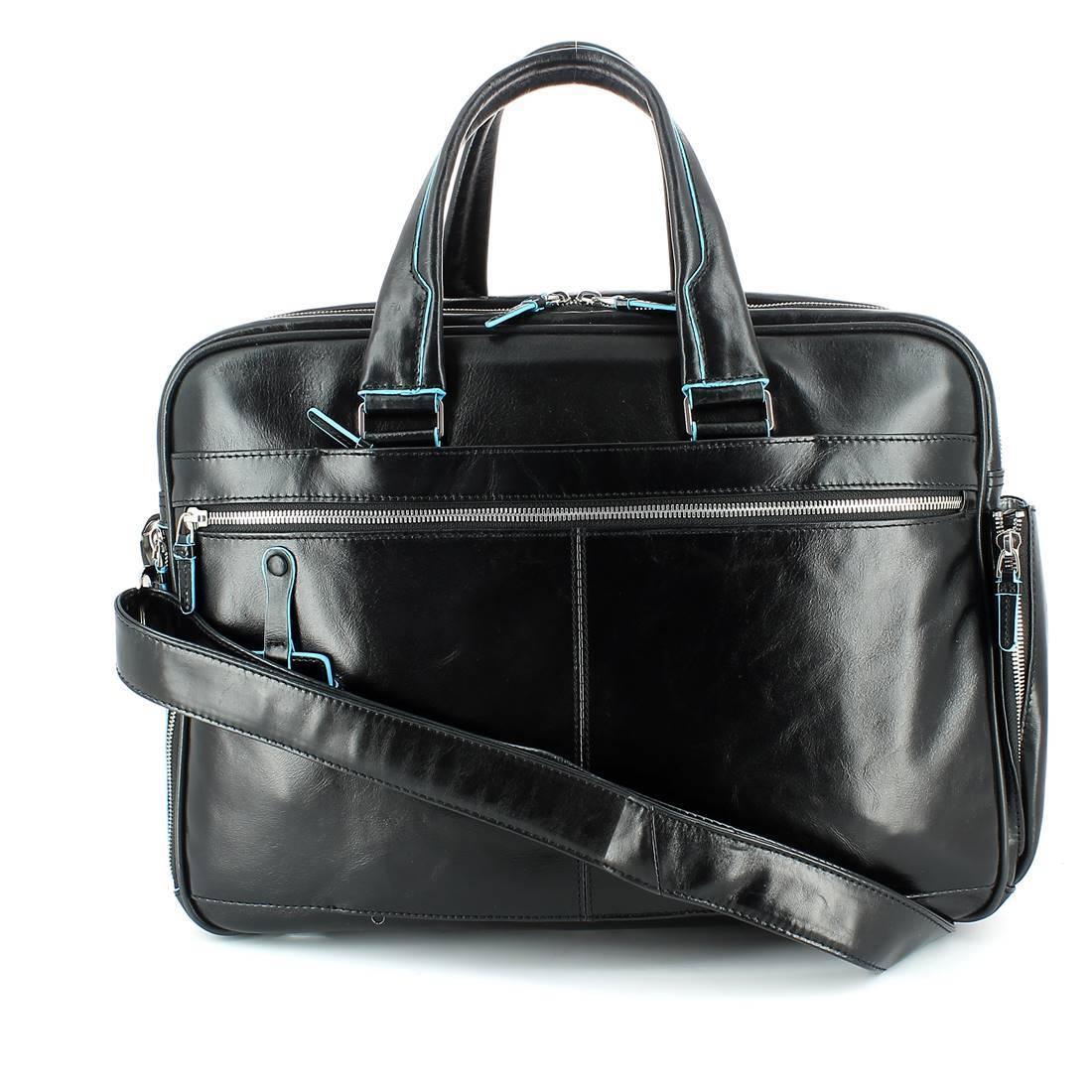 Double Handle Briefcase Blue Square