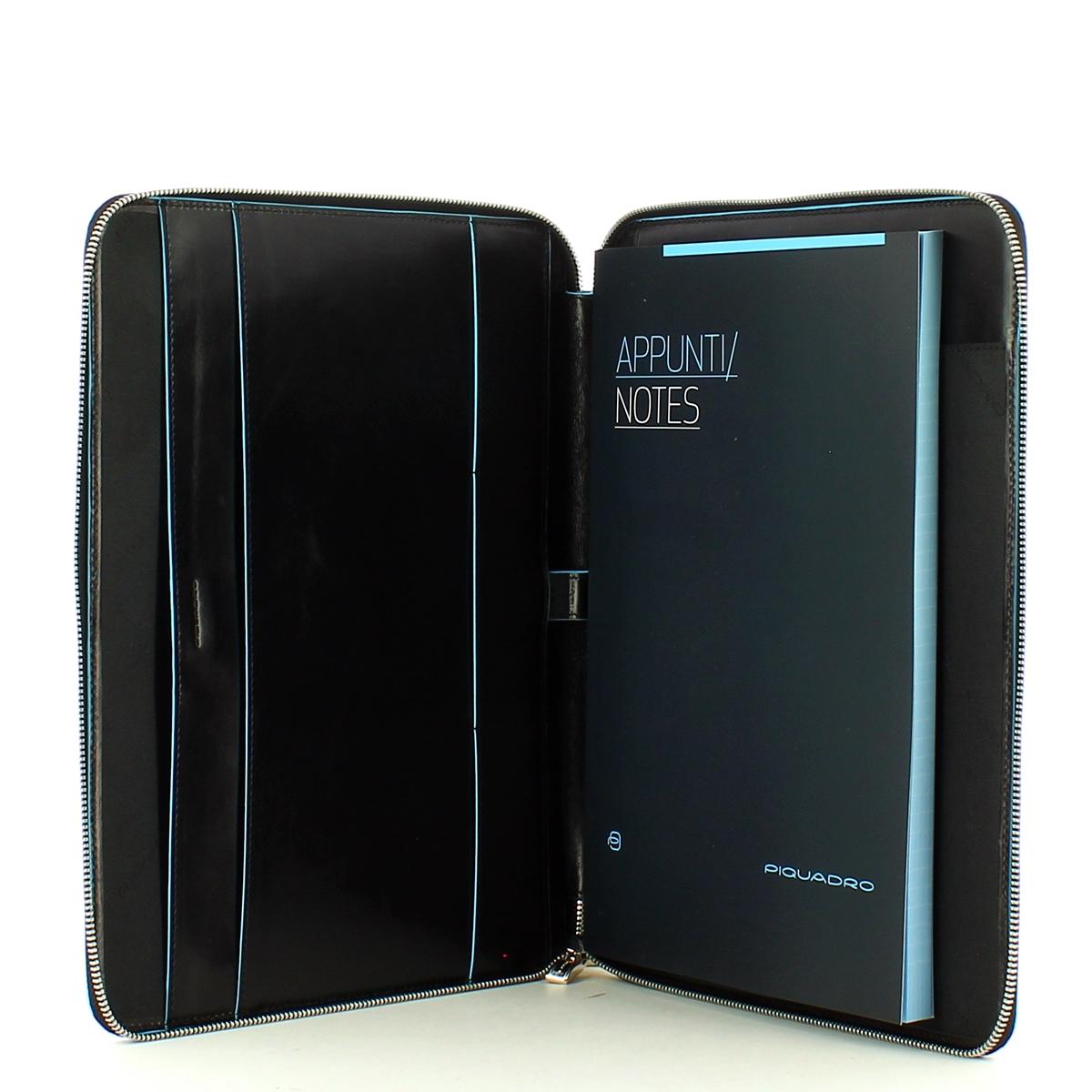 Piquadro Portablocco Sottile A4 Blue Square - 2