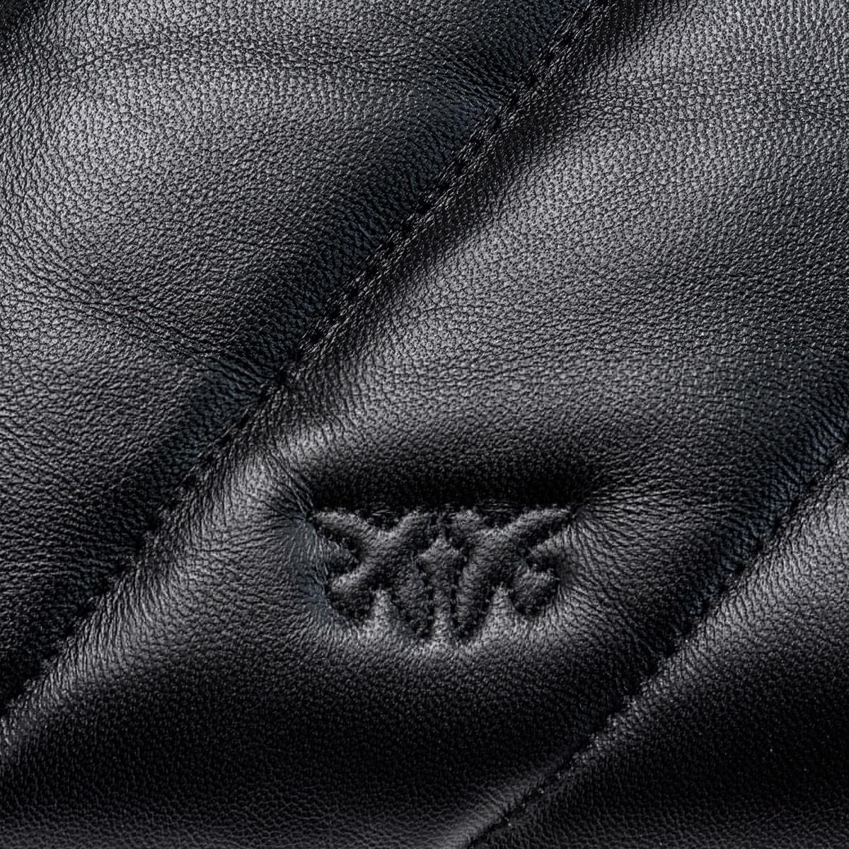 Pinko Borsa a tracolla Big Love Puff Maxi Quilt Nero Antique Gold - 4