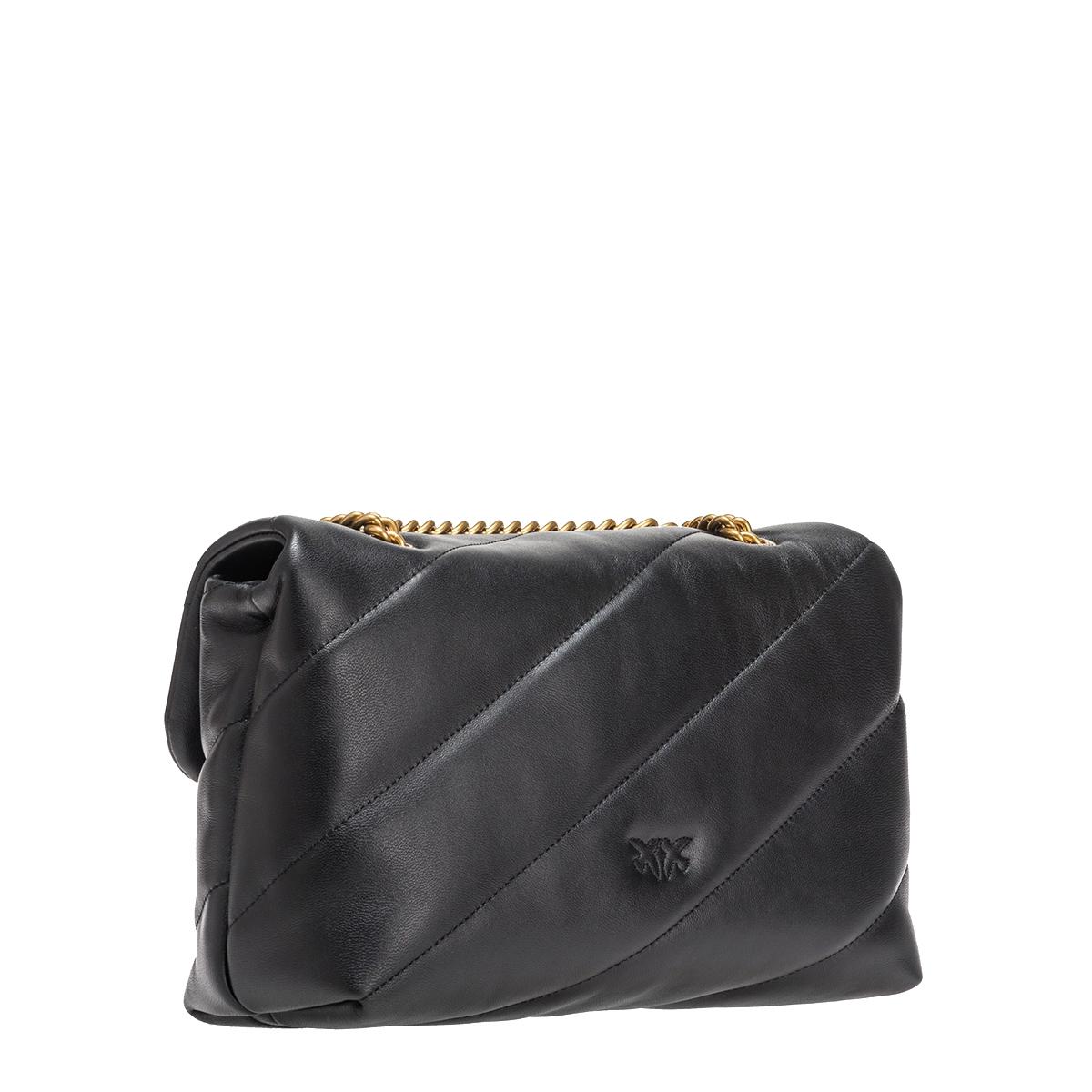 Pinko Borsa a tracolla Love Puff Nero Antique Gold - 3