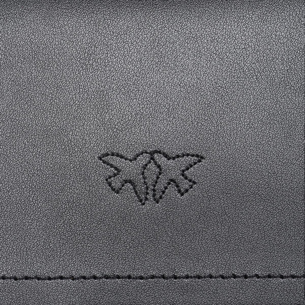 Pinko Mini Borsa a tracolla Love One Simply Nero Antique Gold - 5