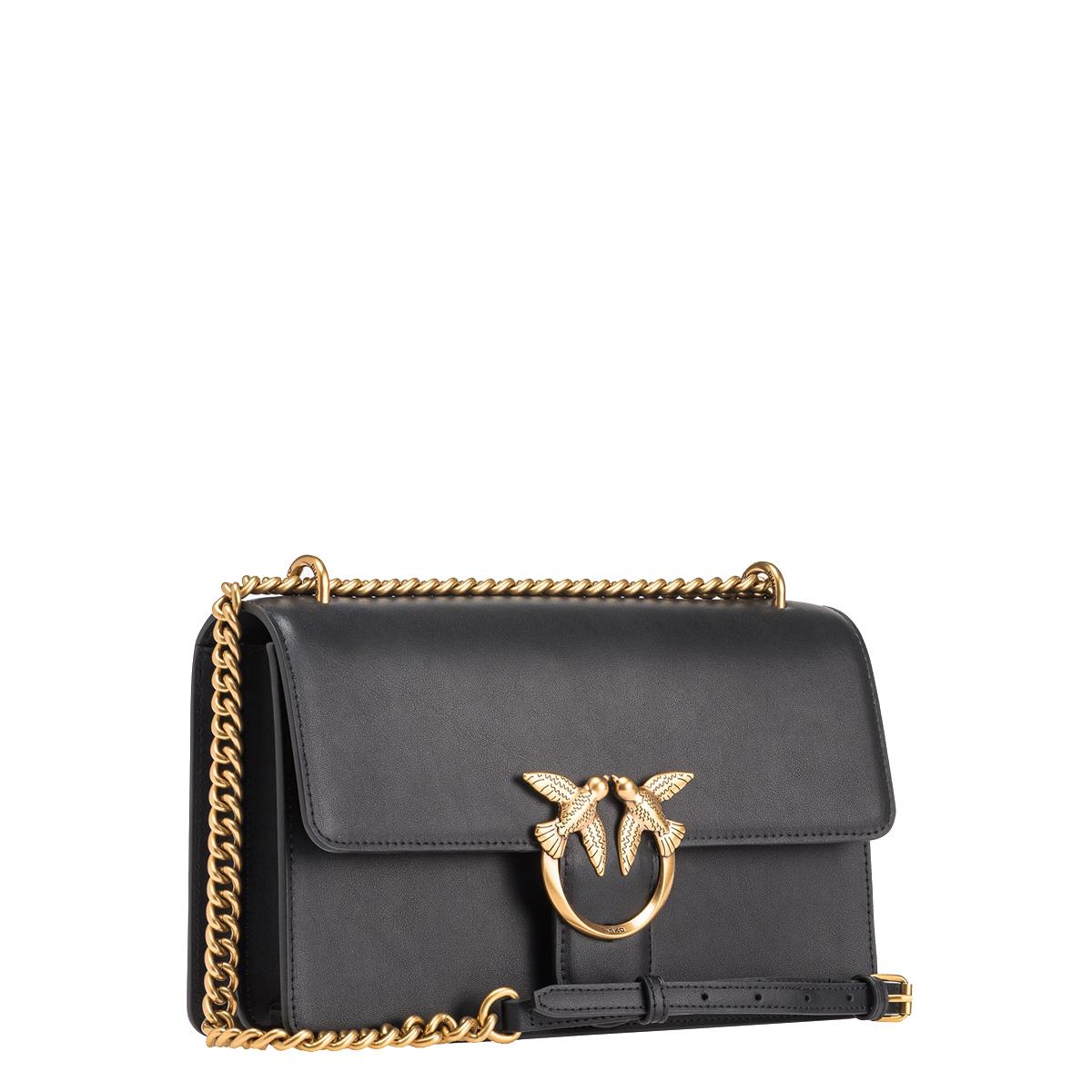 Pinko Borsa a tracolla Love One Classic Nero Antique Gold - 2