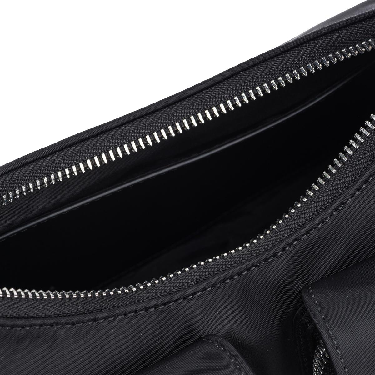 Pinko Borsa a spalla Cargo Nero Limousine Shiny Nickel - 6