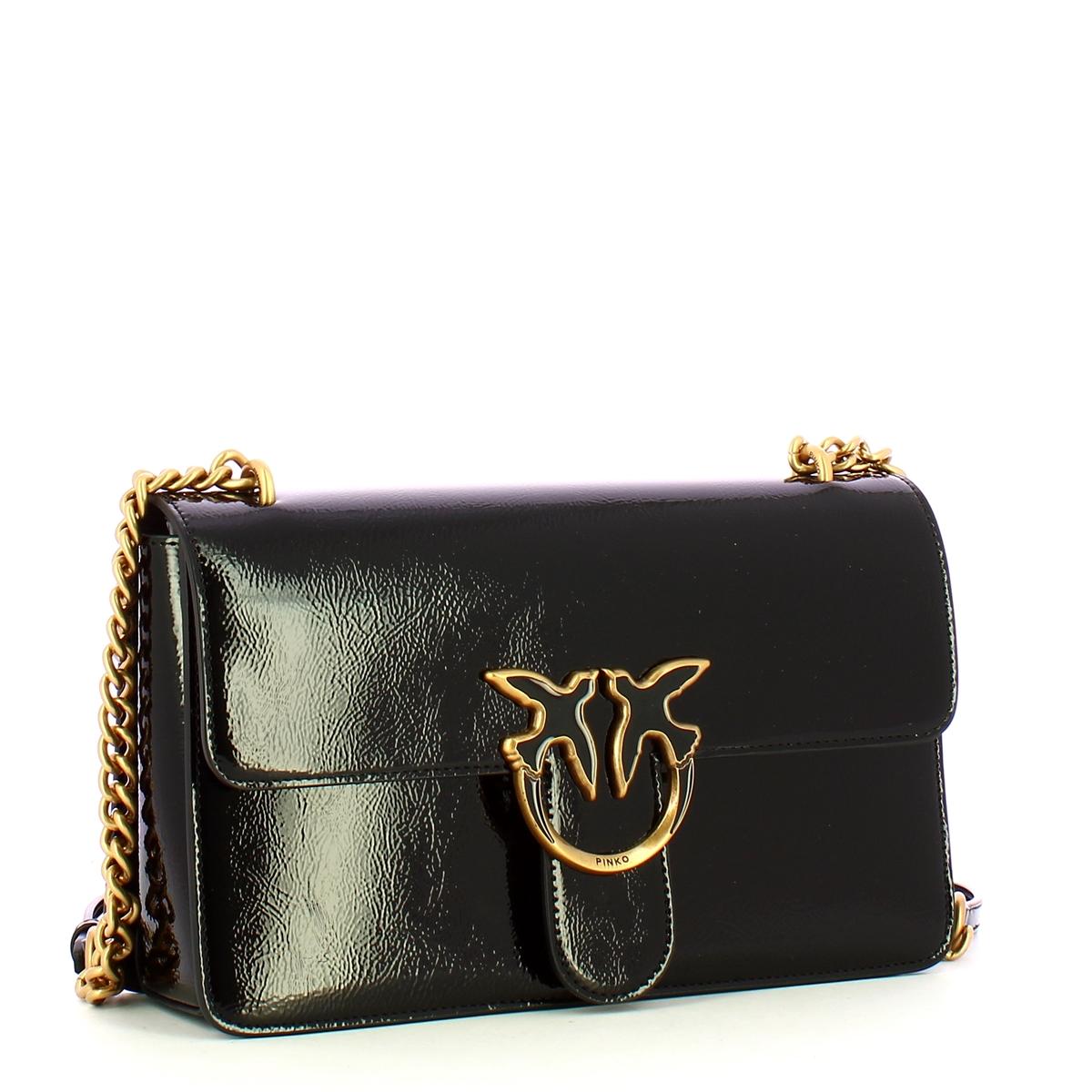 Pinko Borsa a Tracolla Love One Classic Light Nero Antique Gold - 2