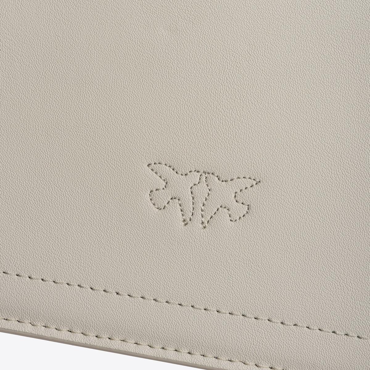 Pinko Borsa a tracolla Love One Classic Bianco Seta Antique Gold - 5