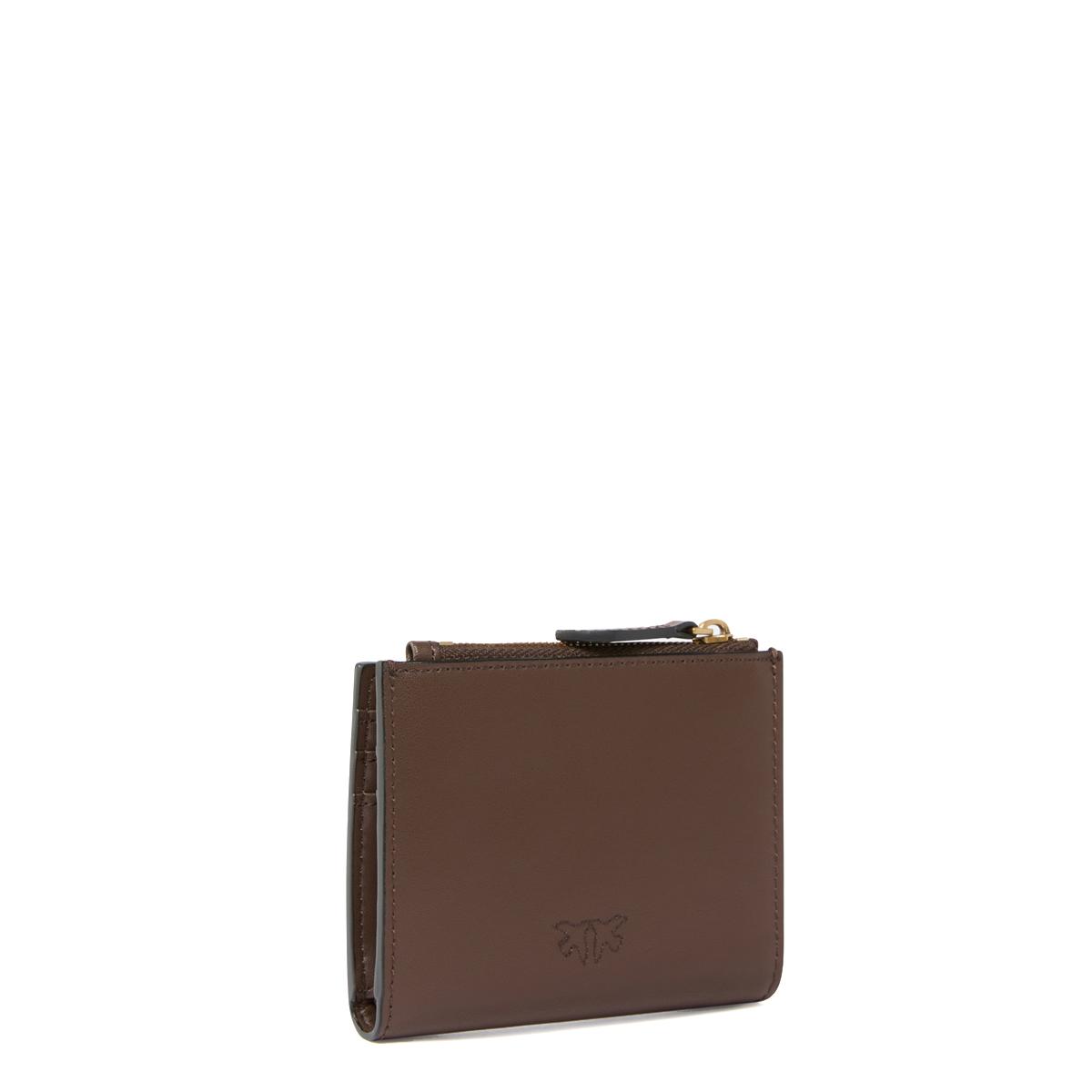 Pinko Portafoglio Piccolo Multi Purpose Marrone Castano Antique Gold - 2