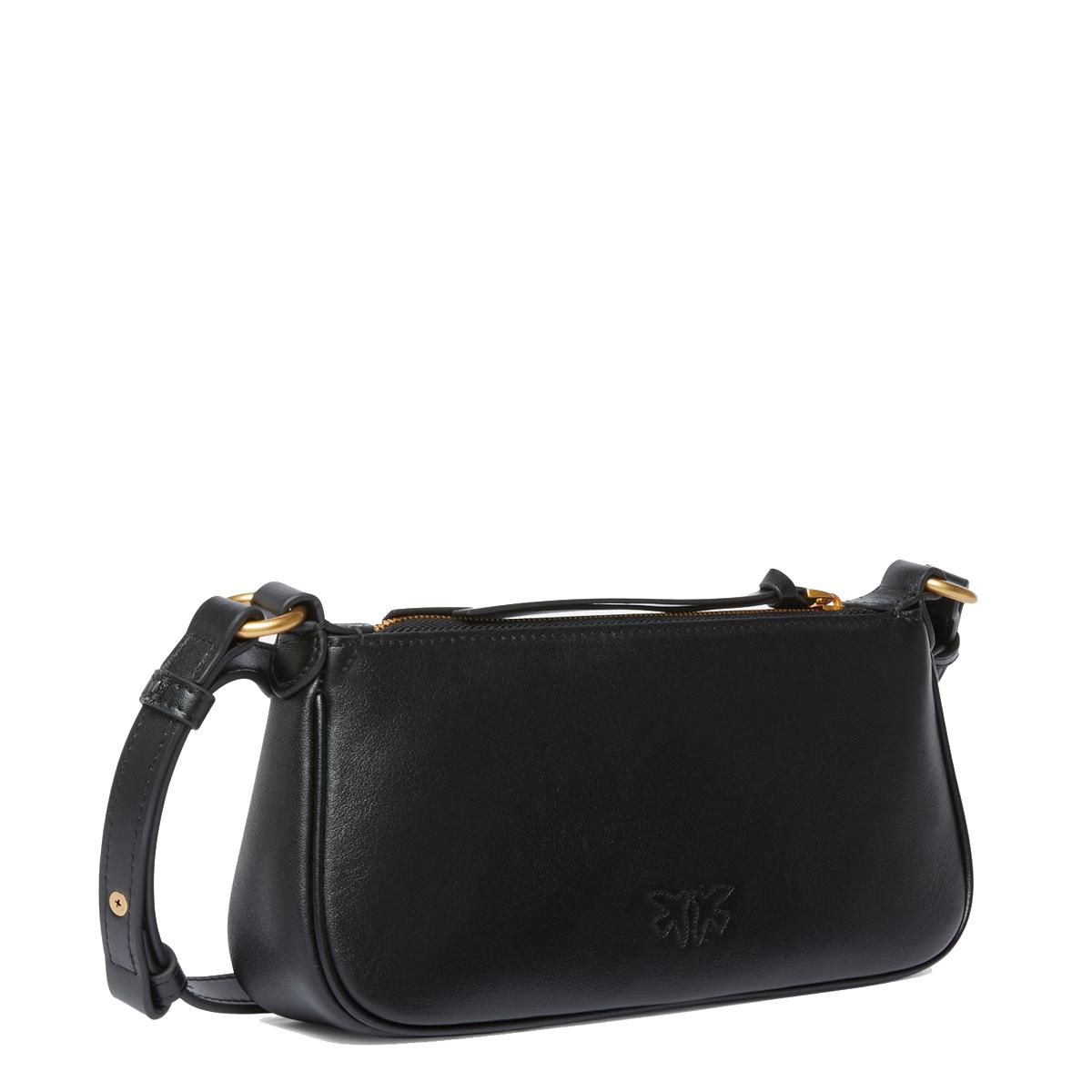 Pinko Borsa a tracolla Mini Half Moon Nero Antique Gold - 2
