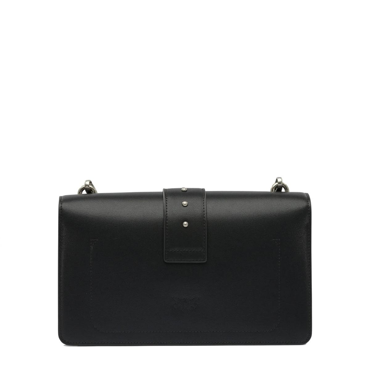 Pinko Tracolla Love One Classic Nero Old Silver - 3