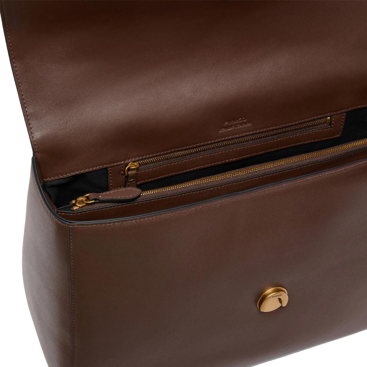 Pinko Borsa a spalla Love one Marrone - 5