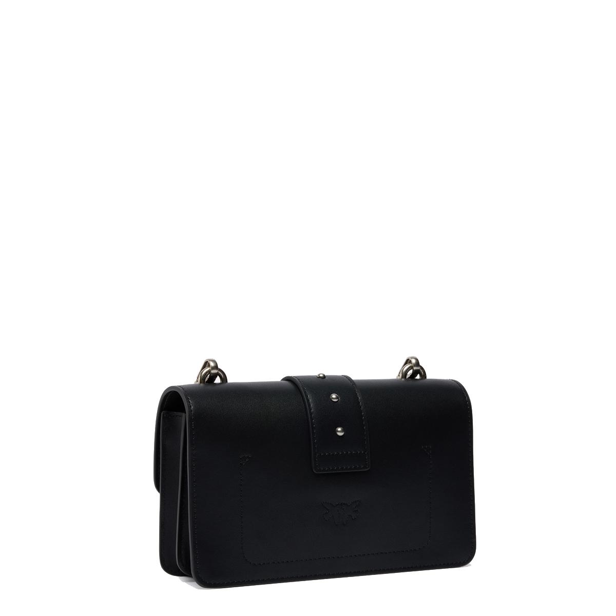 Pinko Mini Borsa a tracolla Love One Nero Old Silver - 2