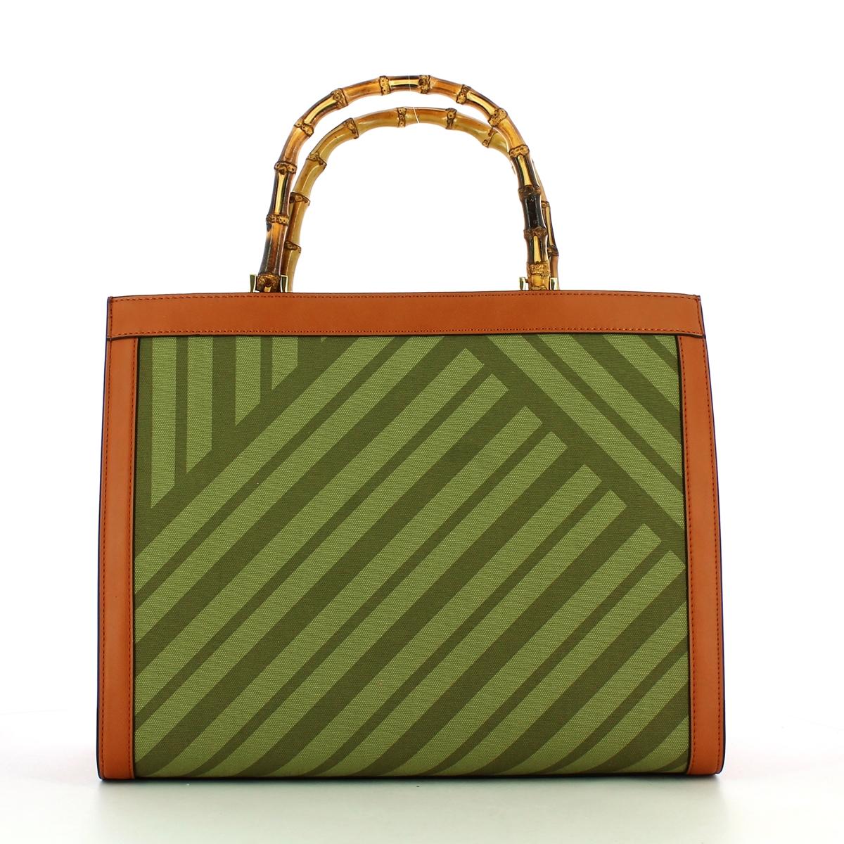 Roberta Di Camerino Borsa a mano Bamboo Canvas - 3