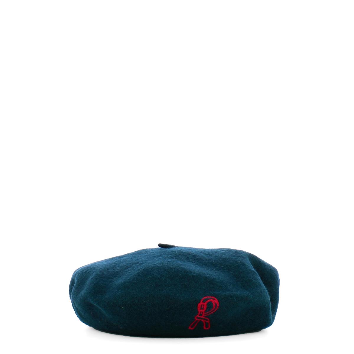 Roberta Di Camerino Basco in lana con ricamo Teal Green - 1