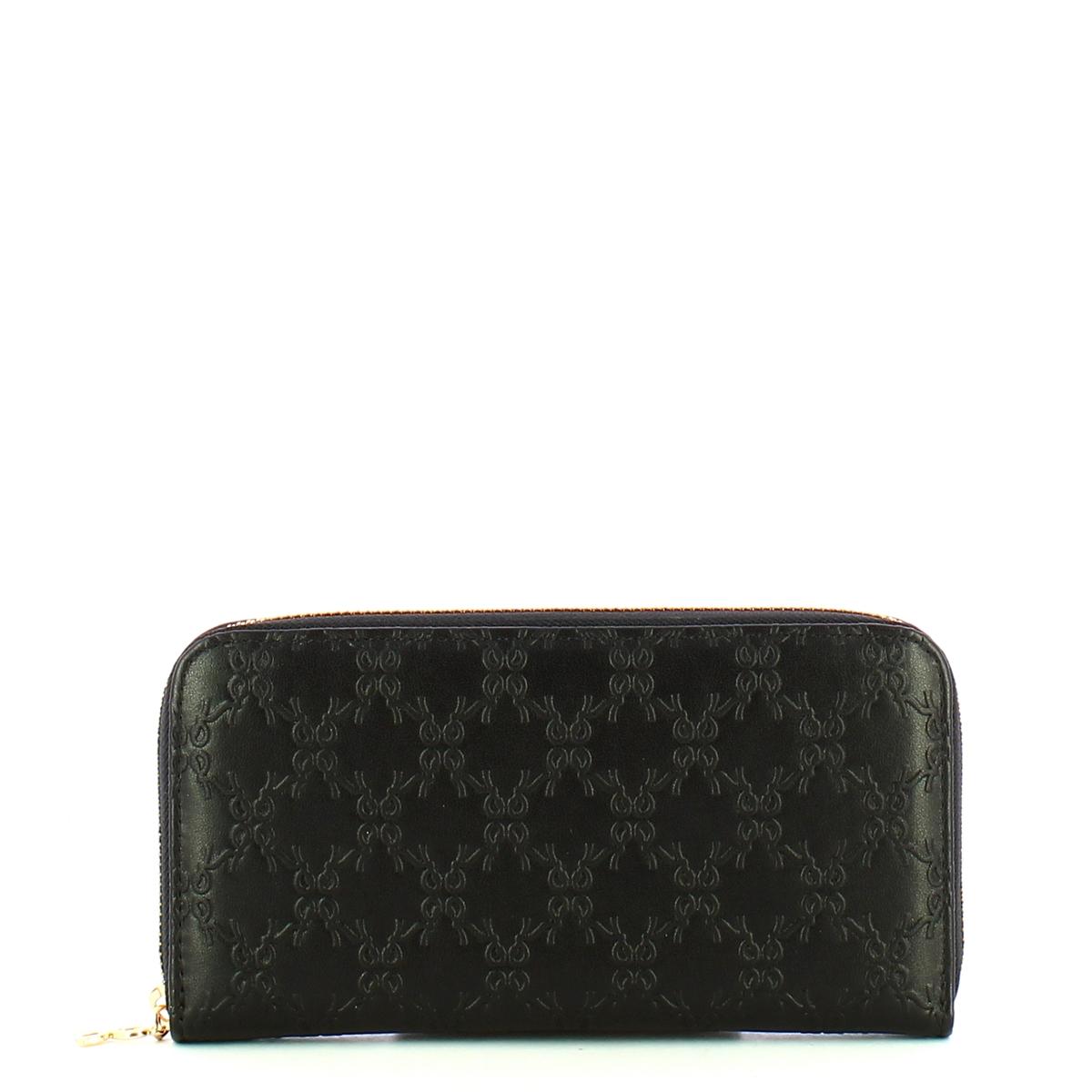 Roberta Di Camerino Portafoglio Logo Zip Around Black - 1