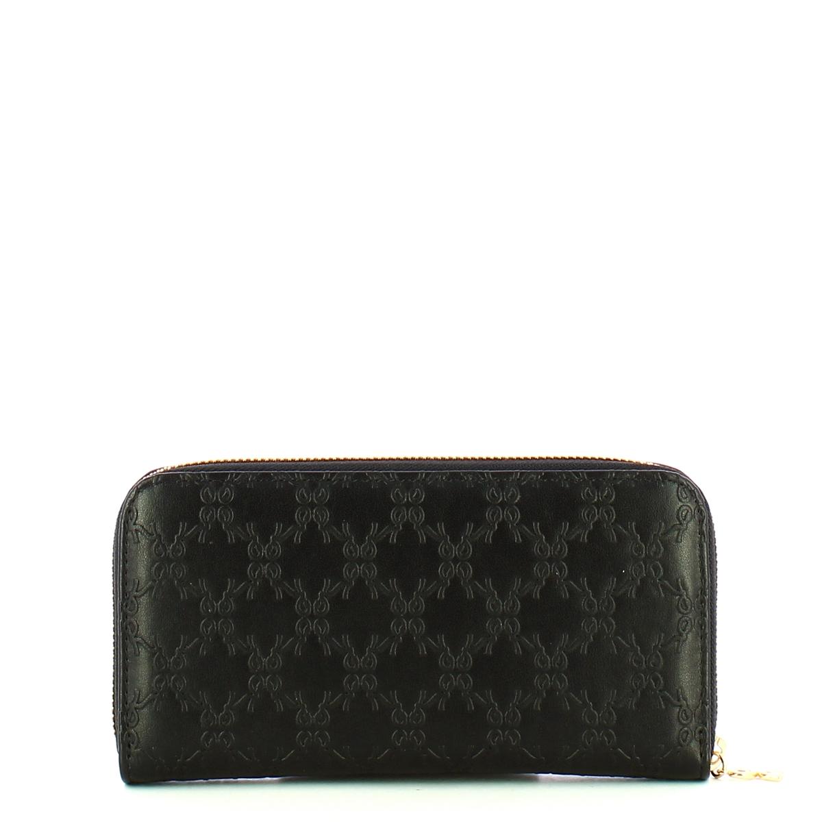 Roberta Di Camerino Portafoglio Logo Zip Around Black - 2
