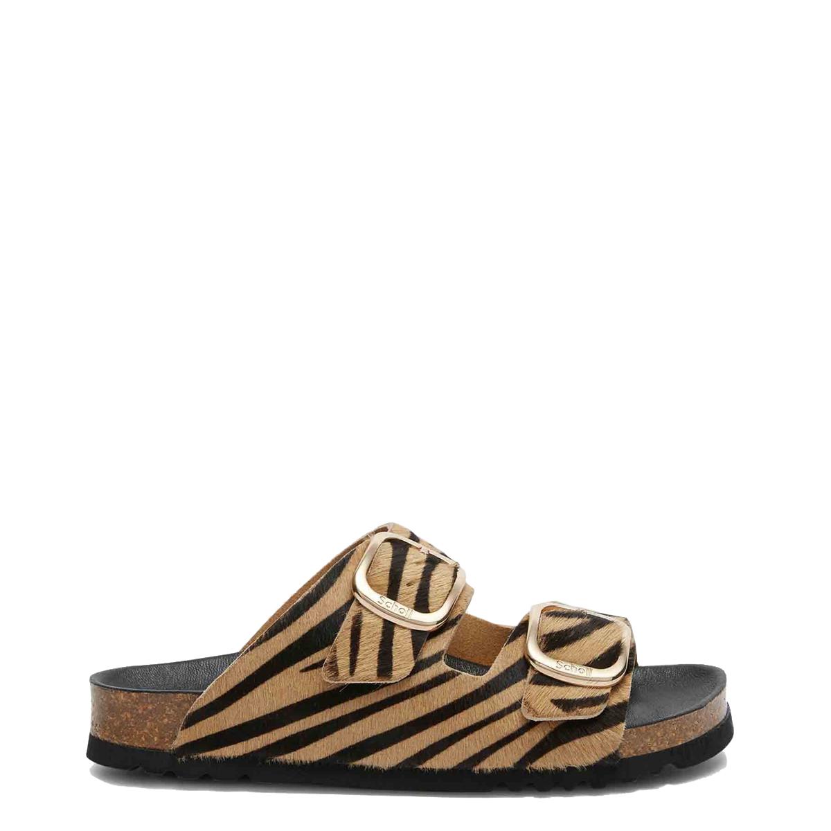 Scholl Sandali Noelle Zebra Beige Black - 1