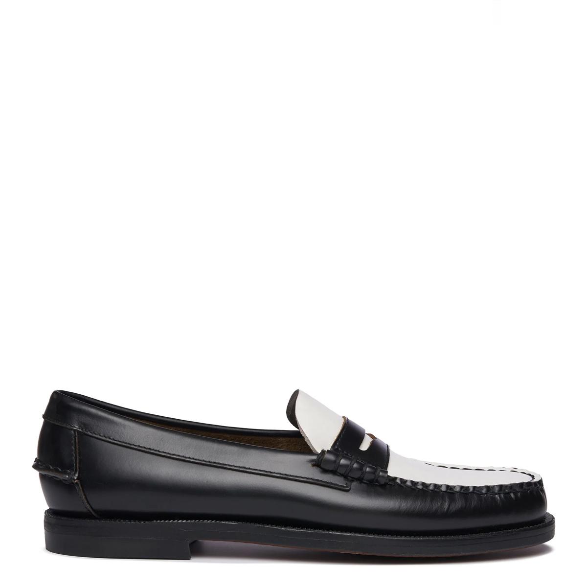 Sebago Mocassino Donna Classic Dan Black White Black - 1