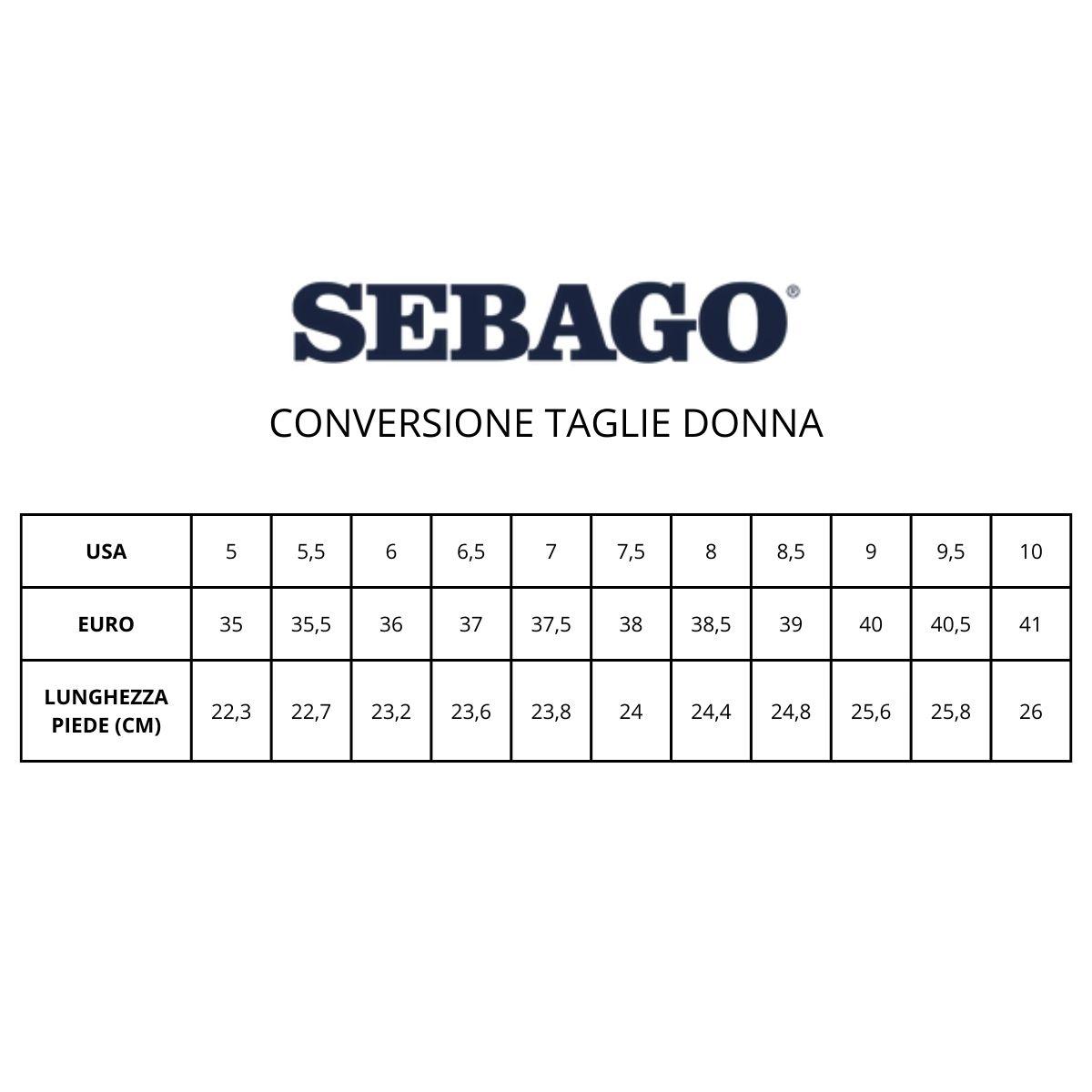 Sebago Mocassino Donna Classic Dan Black White Black - 6