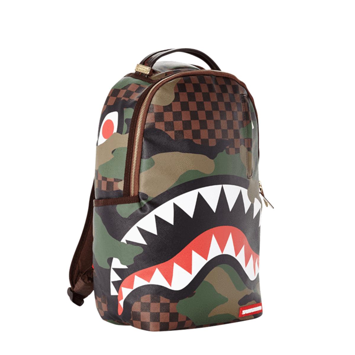 Sprayground Zaino Checkered Camo Shark Limited Edition - 2