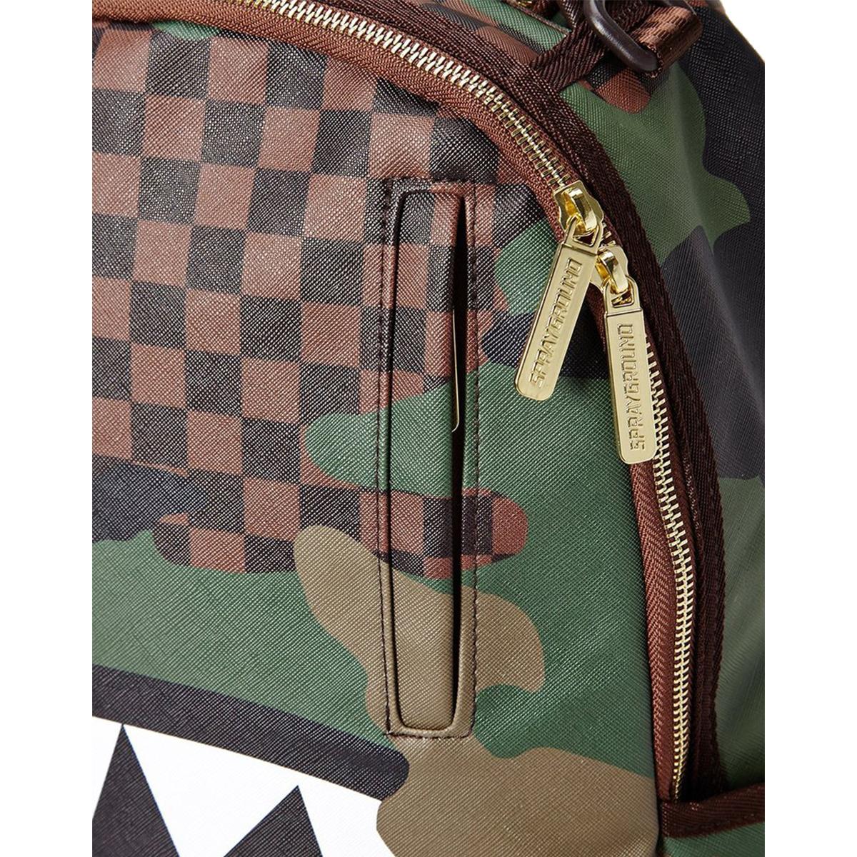 Sprayground Zaino Checkered Camo Shark Limited Edition - 5