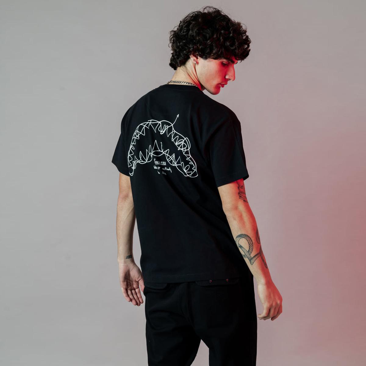 Sprayground T-Shirt Success Line Black - 2