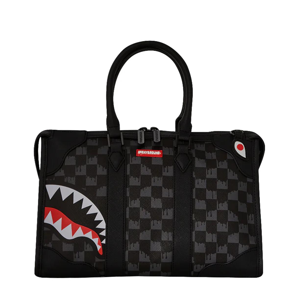 Sprayground Borsa a mano Drip Check Shark Limited Edition - 1