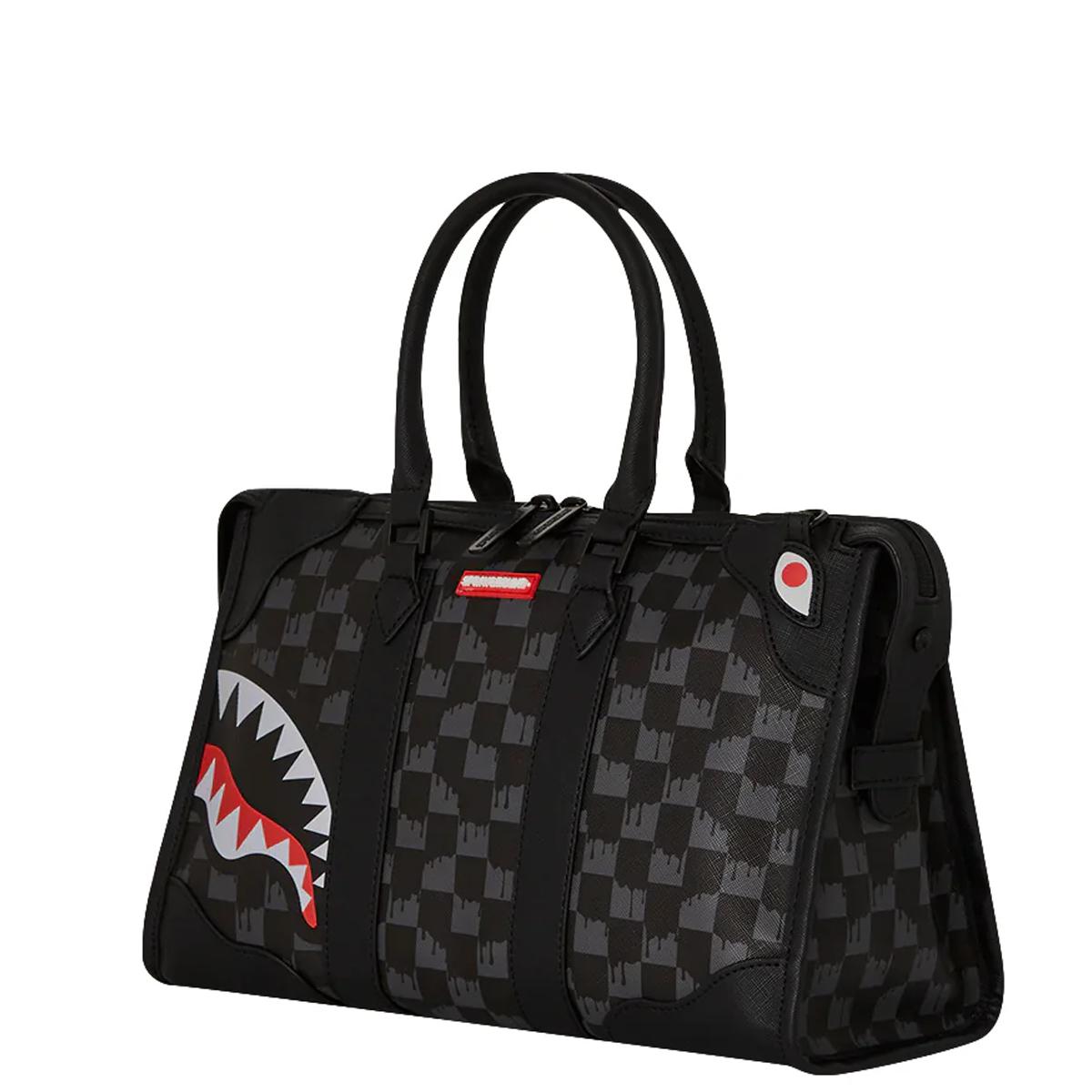 Sprayground Borsa a mano Drip Check Shark Limited Edition - 4