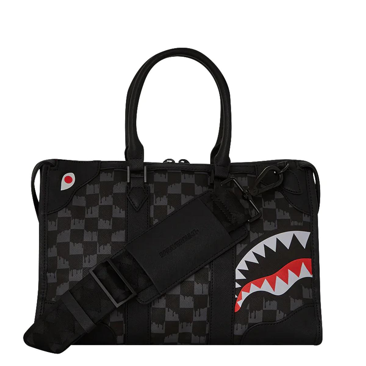 Sprayground Borsa a mano Drip Check Shark Limited Edition - 5