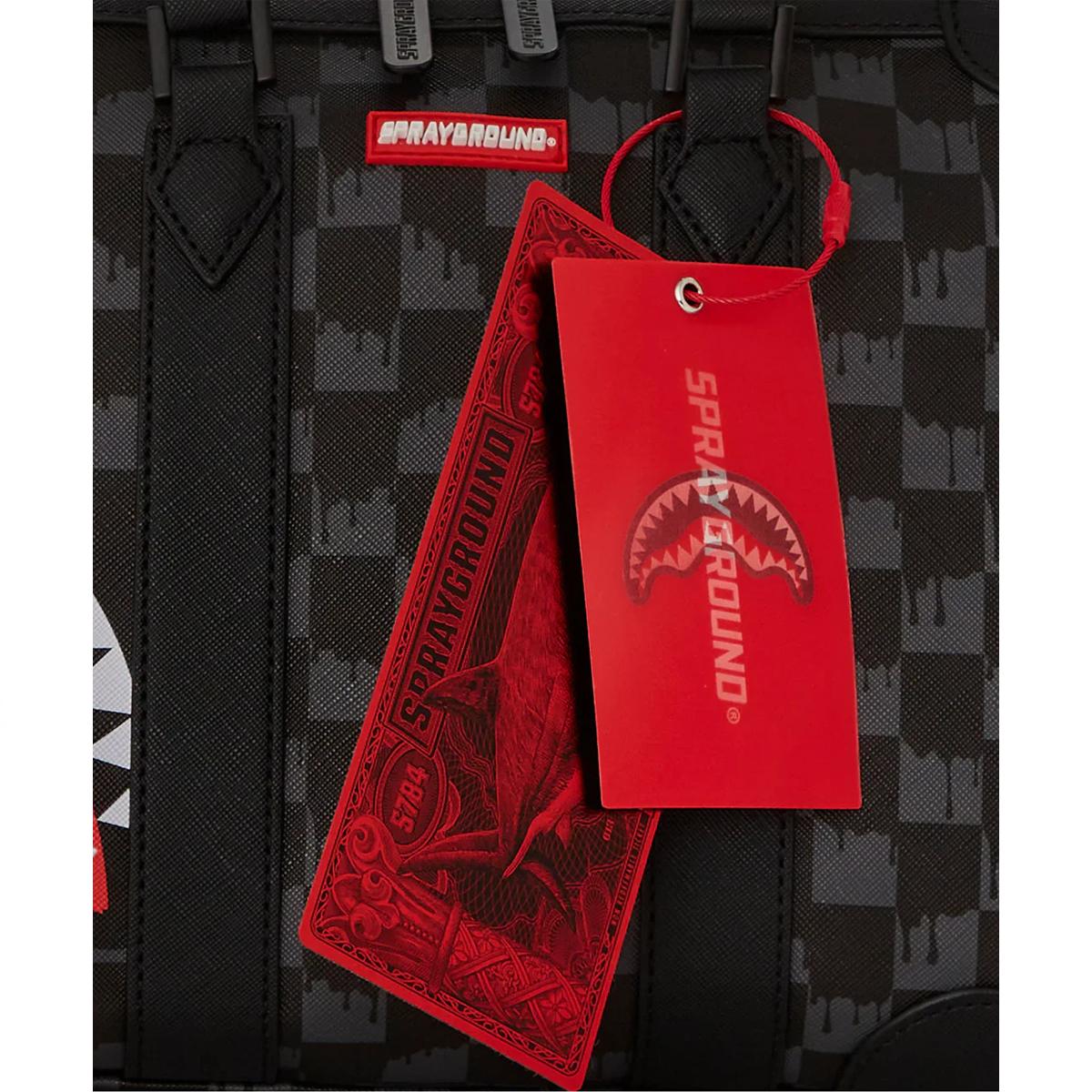 Sprayground Borsa a mano Drip Check Shark Limited Edition - 7