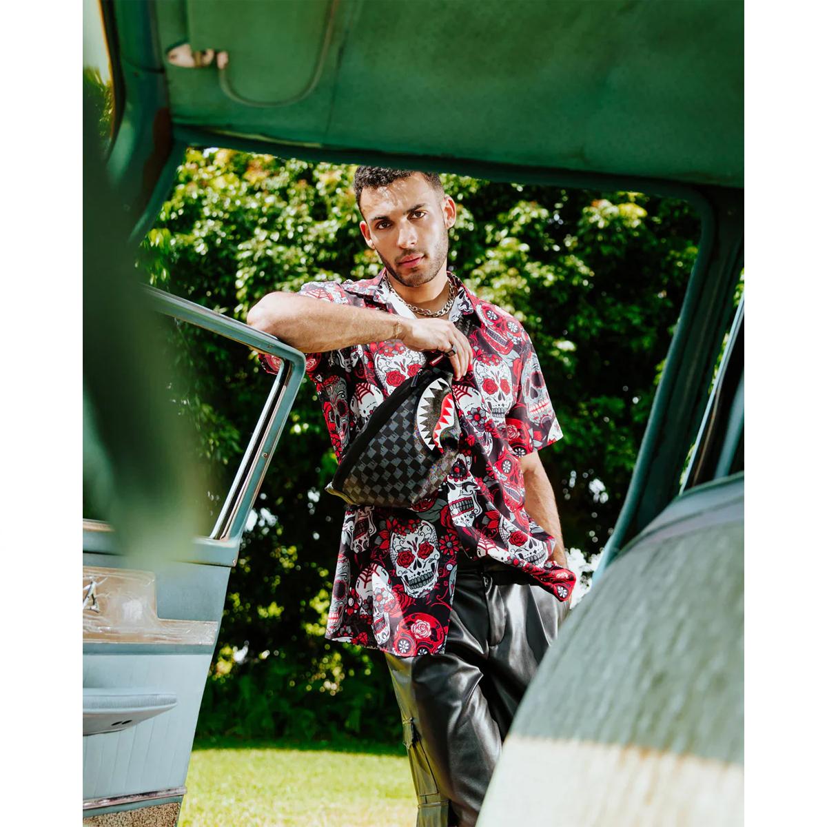 Sprayground Marsupio Drip Check Shark Limited Edition - 2