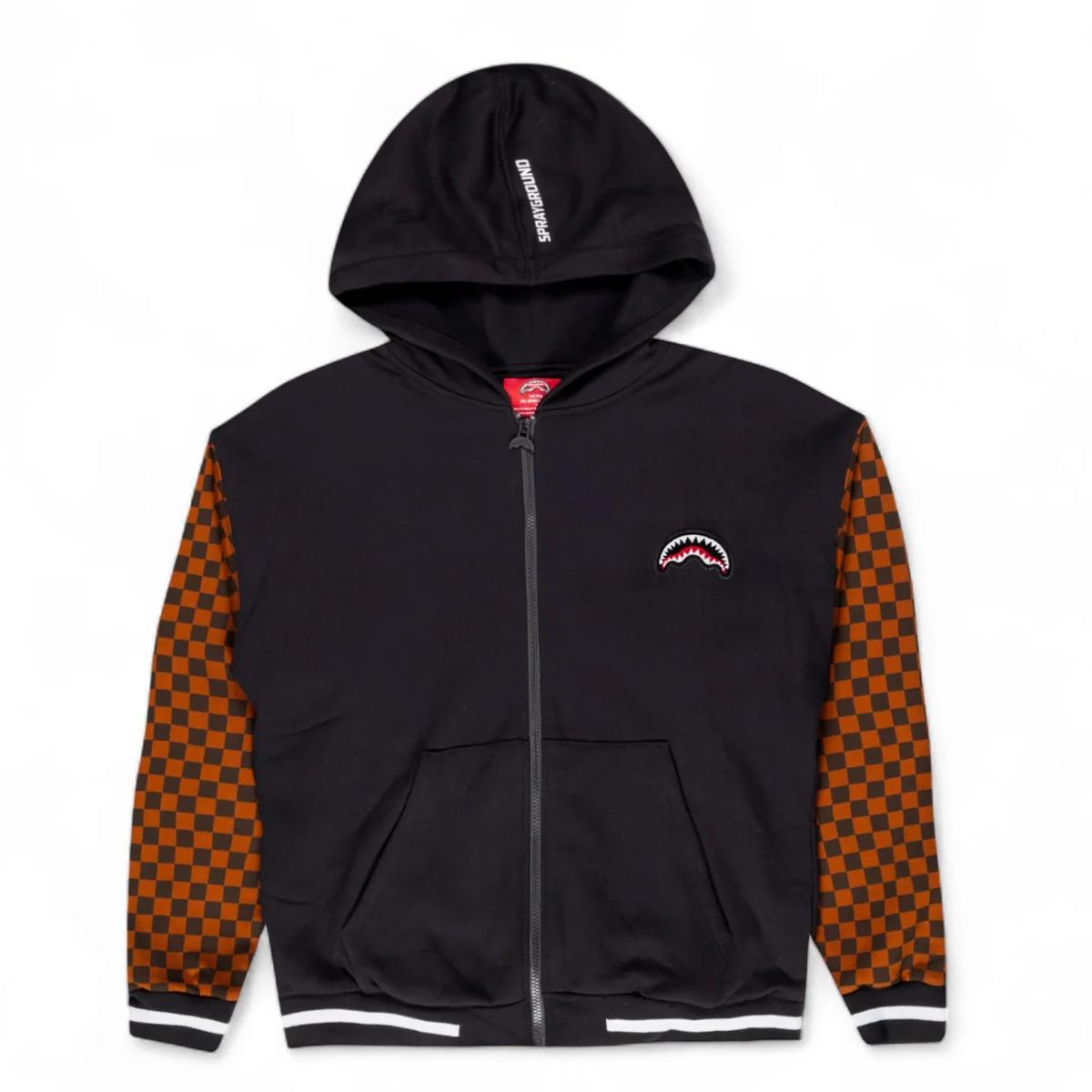 Sprayground Felpa Tufting Shark Fullzip Sip Check - 1