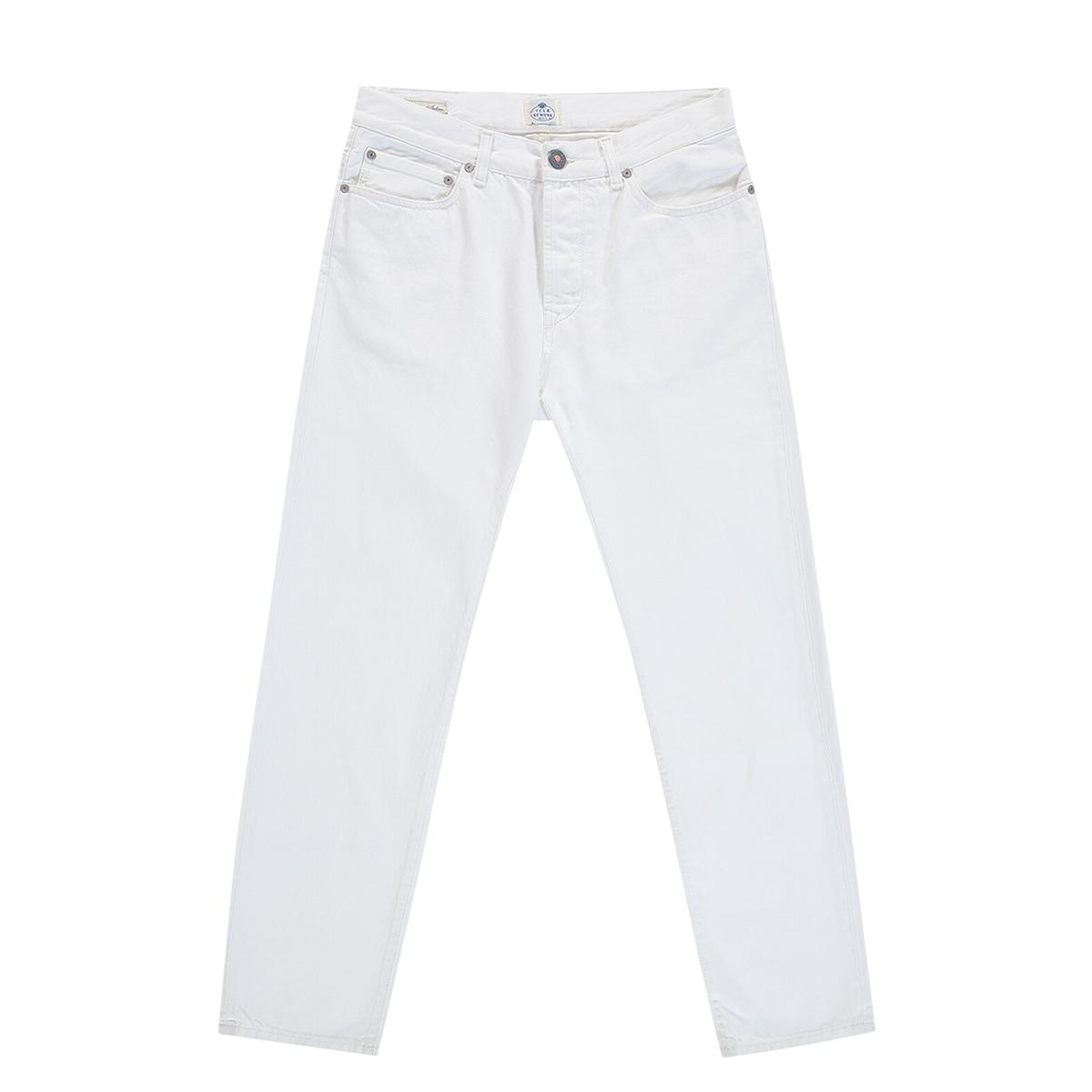 Tela Genova Jeans Italo 5 tasche Bianco Ottico - 1