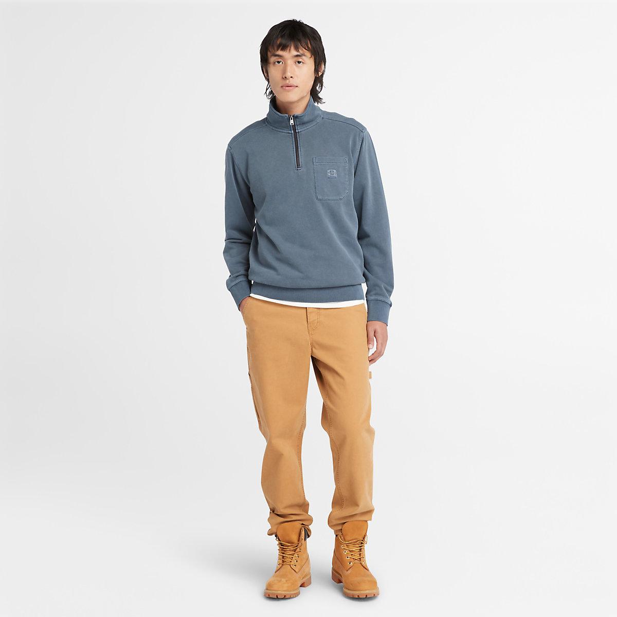 Timberland Felpa con zip Merrymack Dyed Dark Sapphire - 4