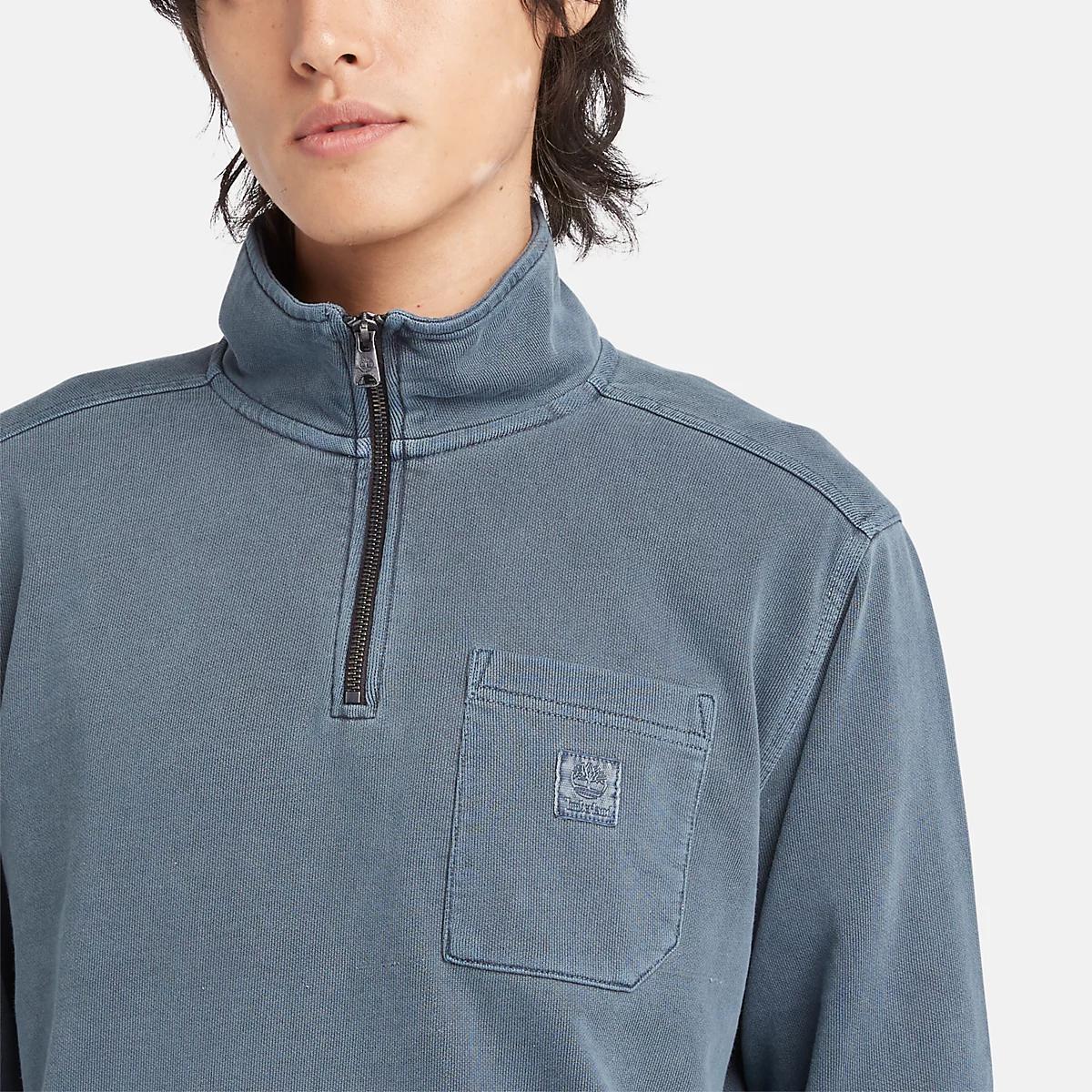 Timberland Felpa con zip Merrymack Dyed Dark Sapphire - 5