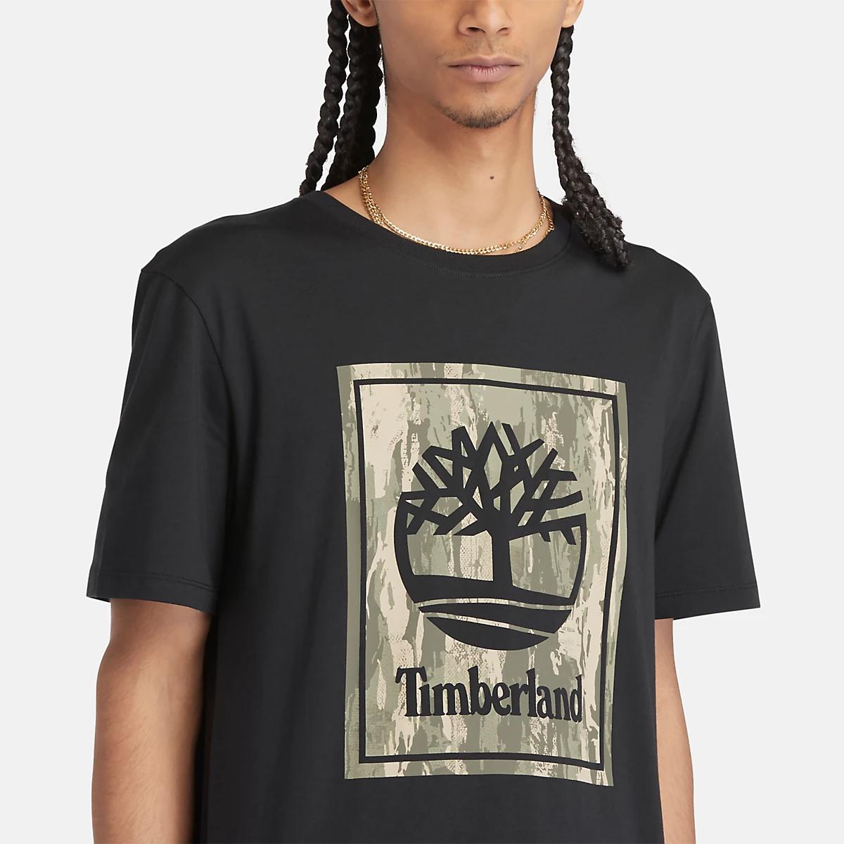 Timberland T-Shirt Stack Logo Black - 5