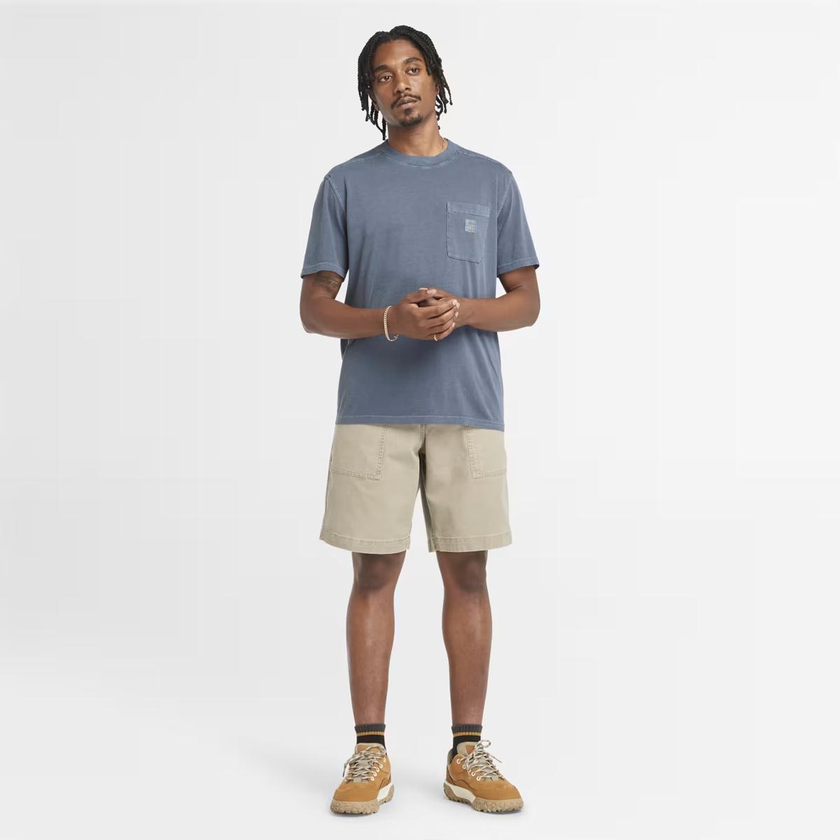 Timberland T-Shirt Merrymack River Chest Pocket Dark Sapphire - 3