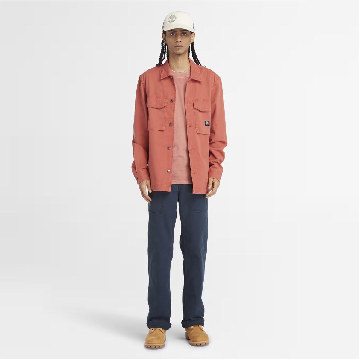 Timberland T-Shirt Merrymack River Chest Pocket Hot Sauce - 3