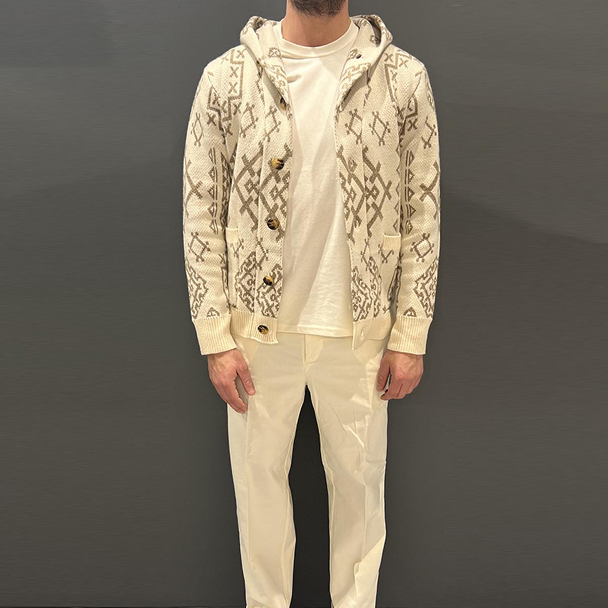 Tooco Cardigan Perù Baku Off White - 2