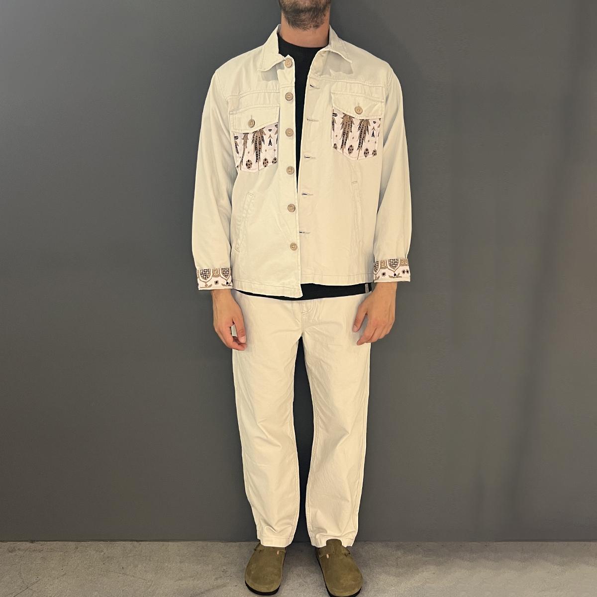 Tooco Pantaloni Canvas Essential Off White - 2