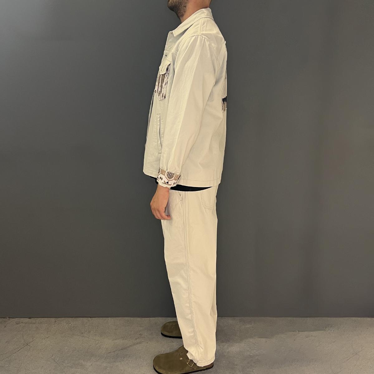 Tooco Pantaloni Canvas Essential Off White - 3