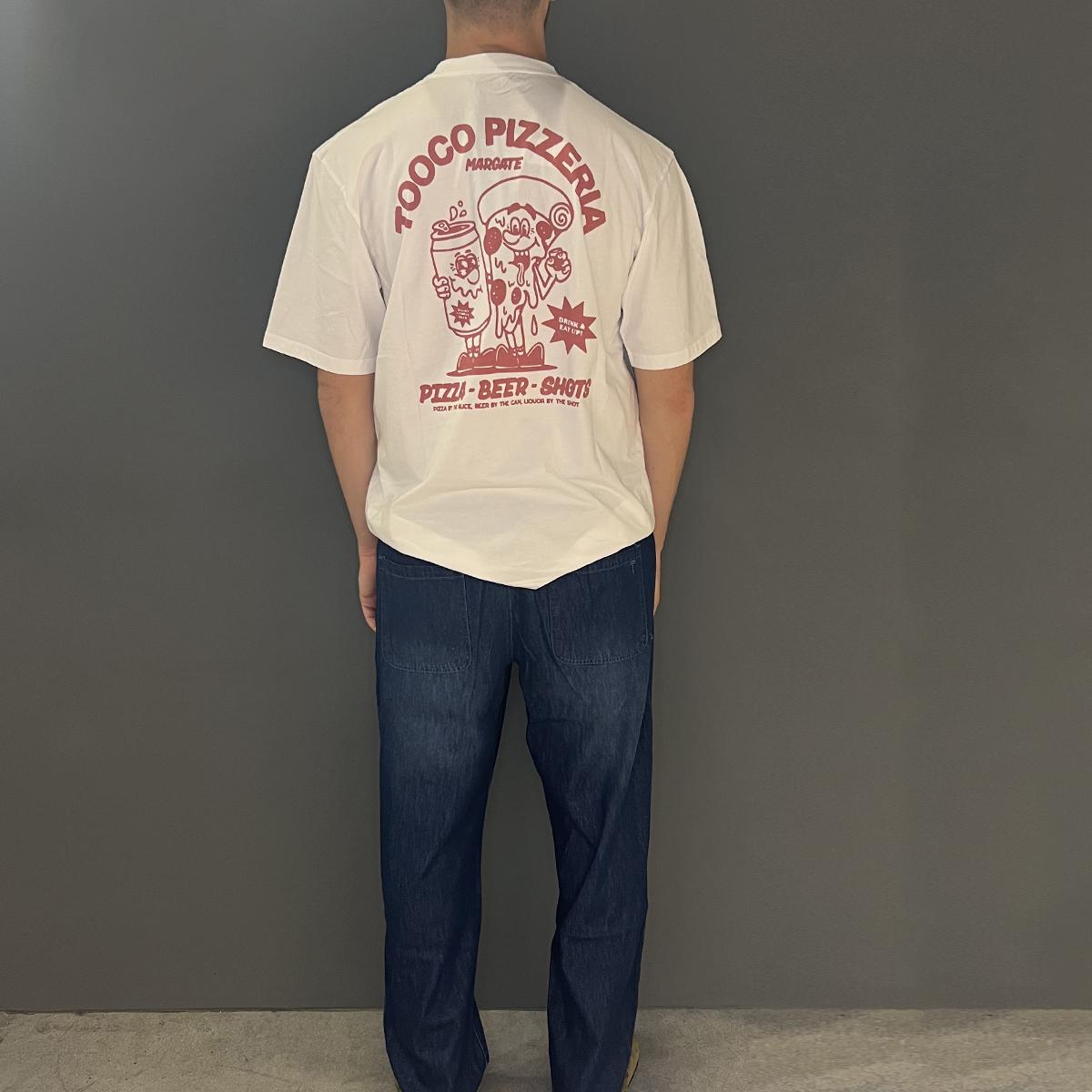 Tooco T-Shirt Tooco Pizzeria Off White - 3