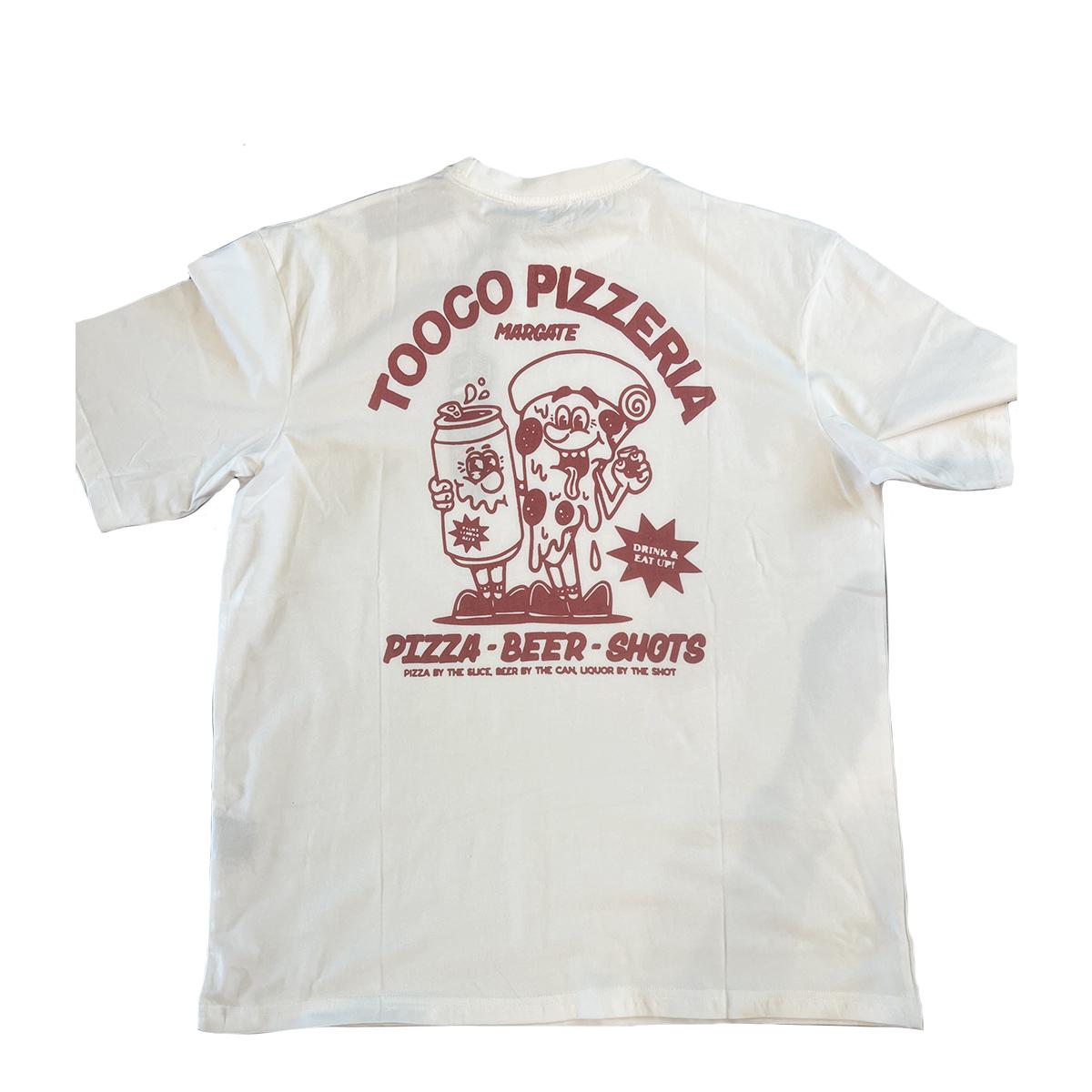 Tooco T-Shirt Tooco Pizzeria Off White - 4