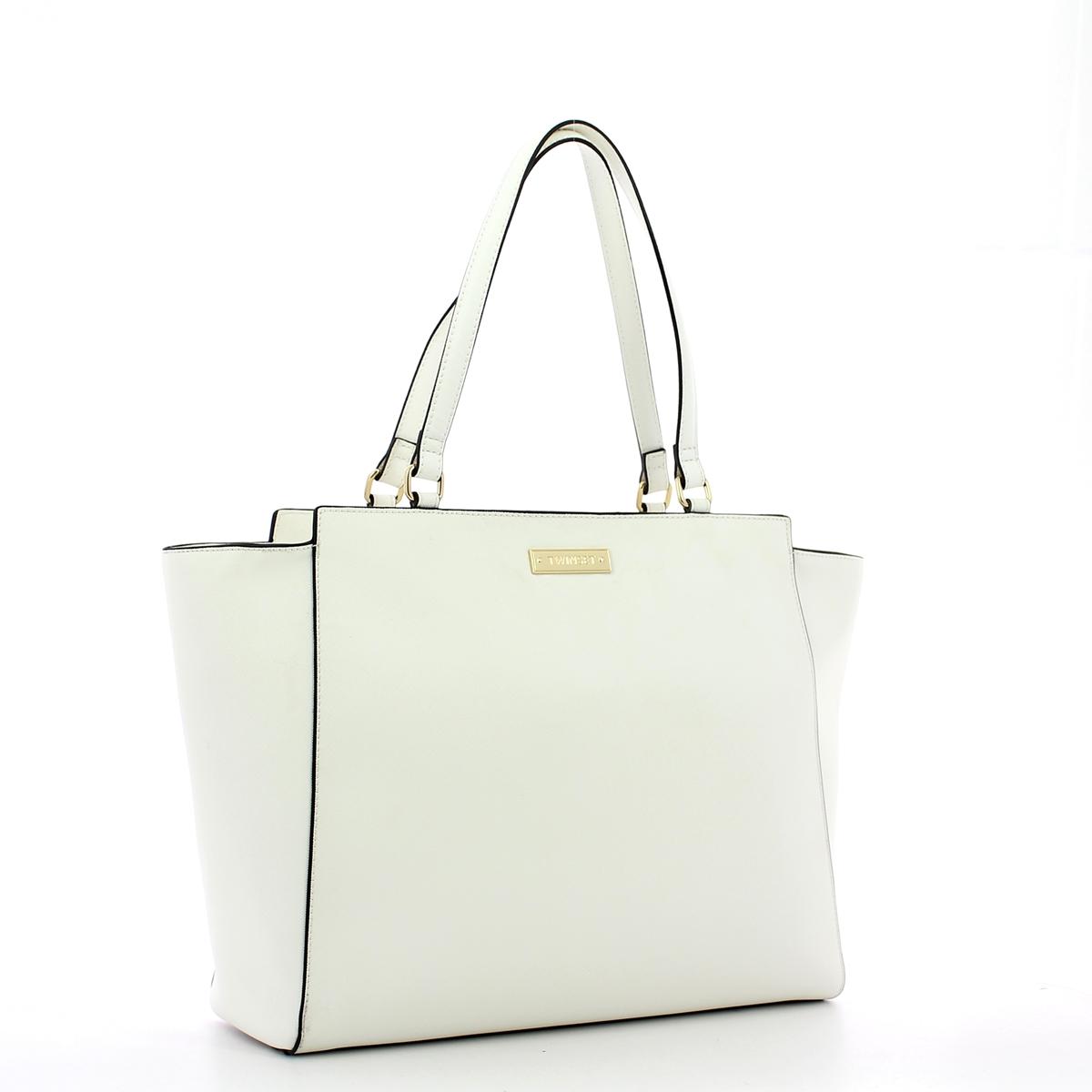 Twin Set Borsa a spalla con stampa saffiano - 2