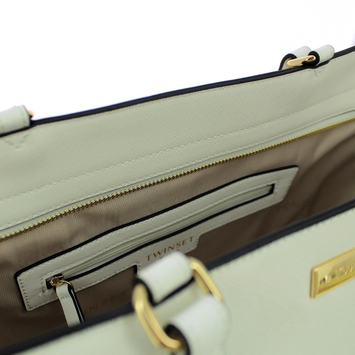 Twin Set Borsa a spalla con stampa saffiano - 4