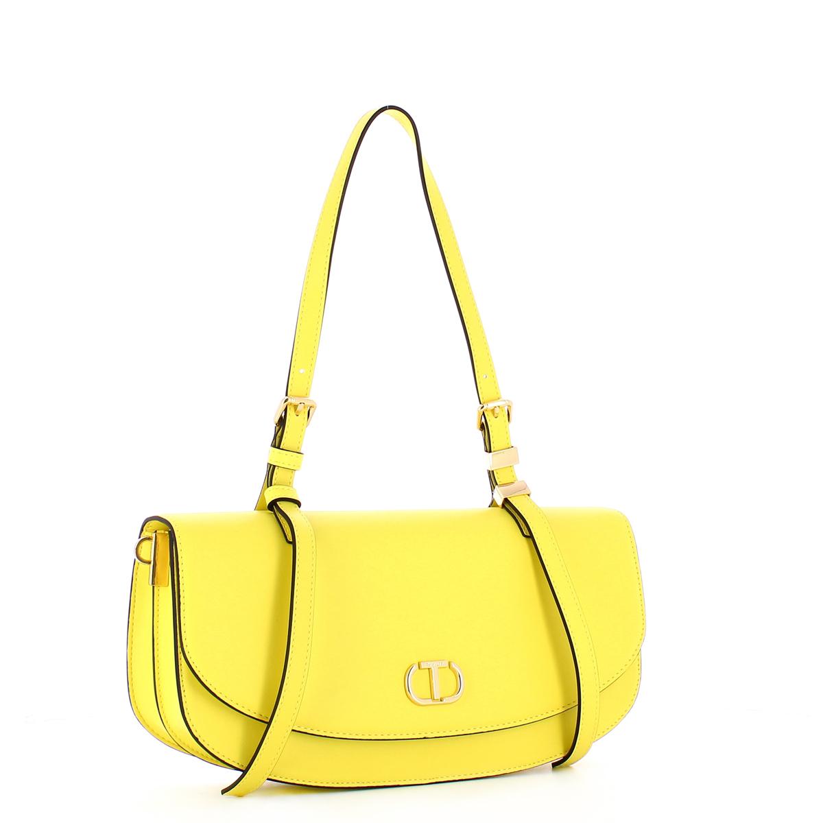 Twin Set Borsa a spalla con Oval T Light Lemon - 2