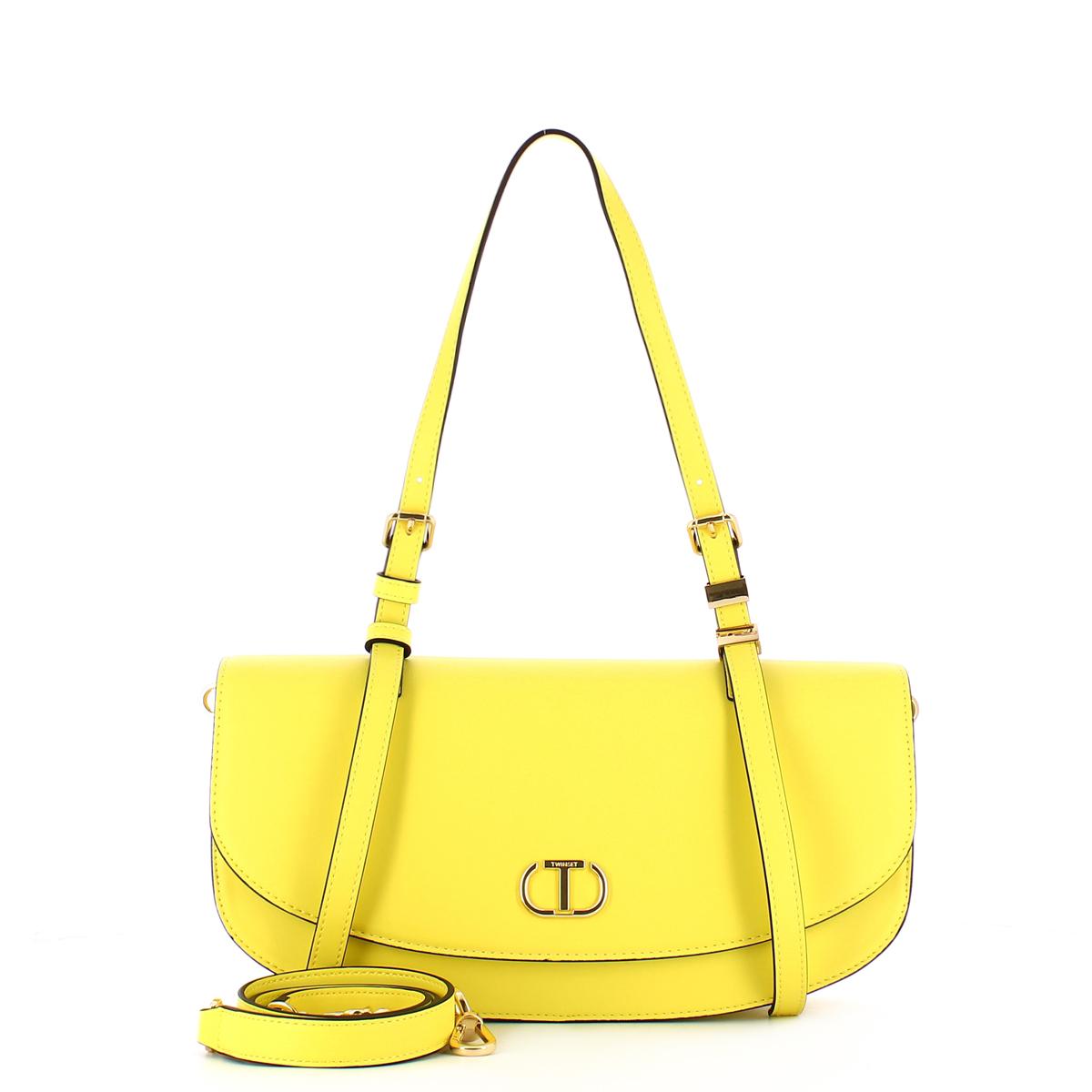 Twin Set Borsa a spalla con Oval T Light Lemon - 4