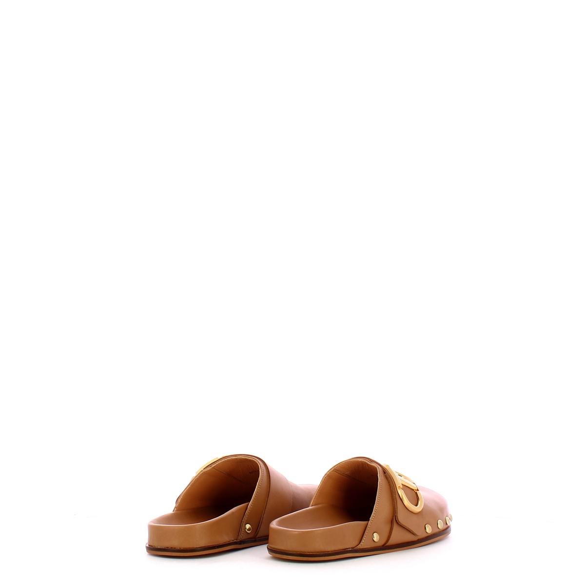 Twin Set Sabot Fibbia Oval T Hazelnut - 3