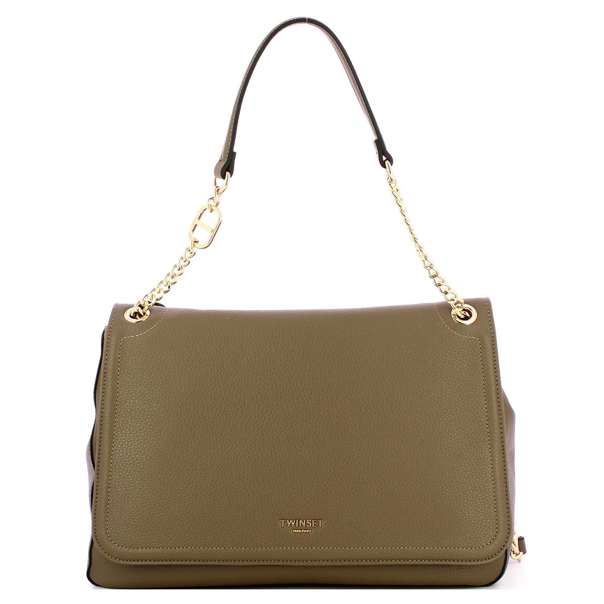 Twinset Tracolla con patta Brera Fango - 1