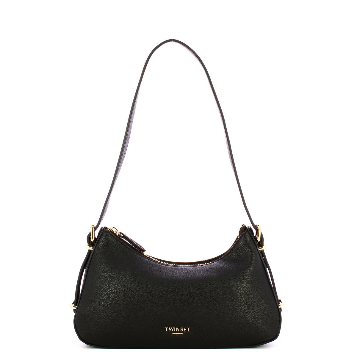 Twinset Borsa a spalla piccola Double Buckle Nero - 1