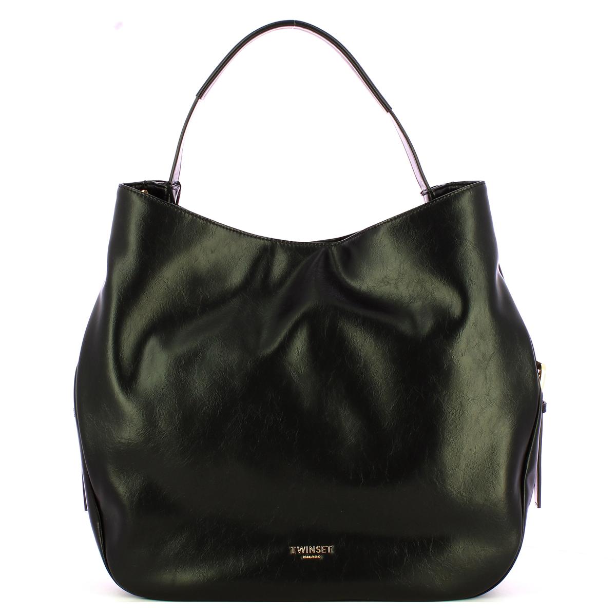 Twinset Borsa Hobo con fibbie Nero - 1