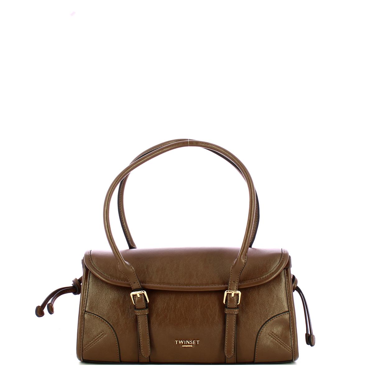 Twinset Tote media con patta Fango - 1